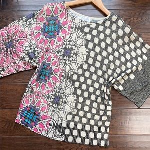 Joseph A lightweight metallic dolman sweater